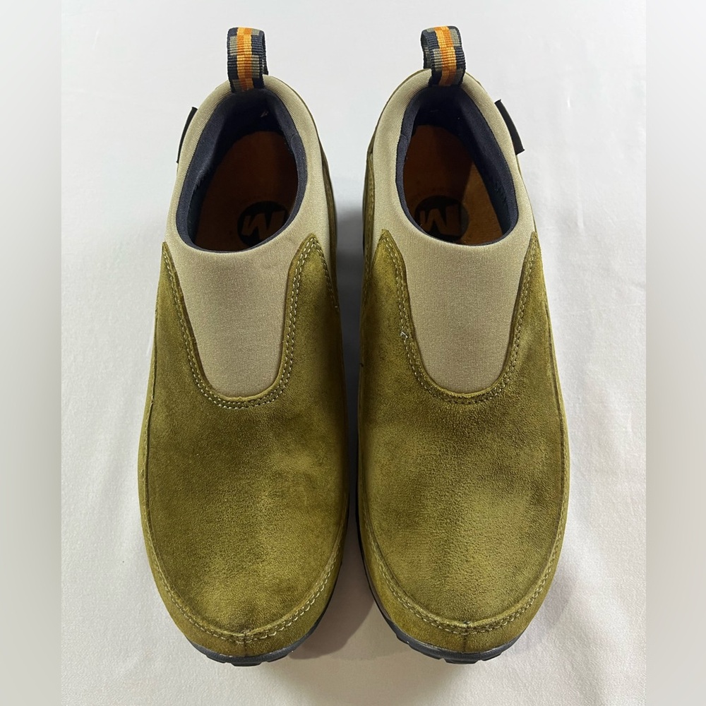 Merrill Olive Green Slip-On Jungle Moc Shoes 8.5